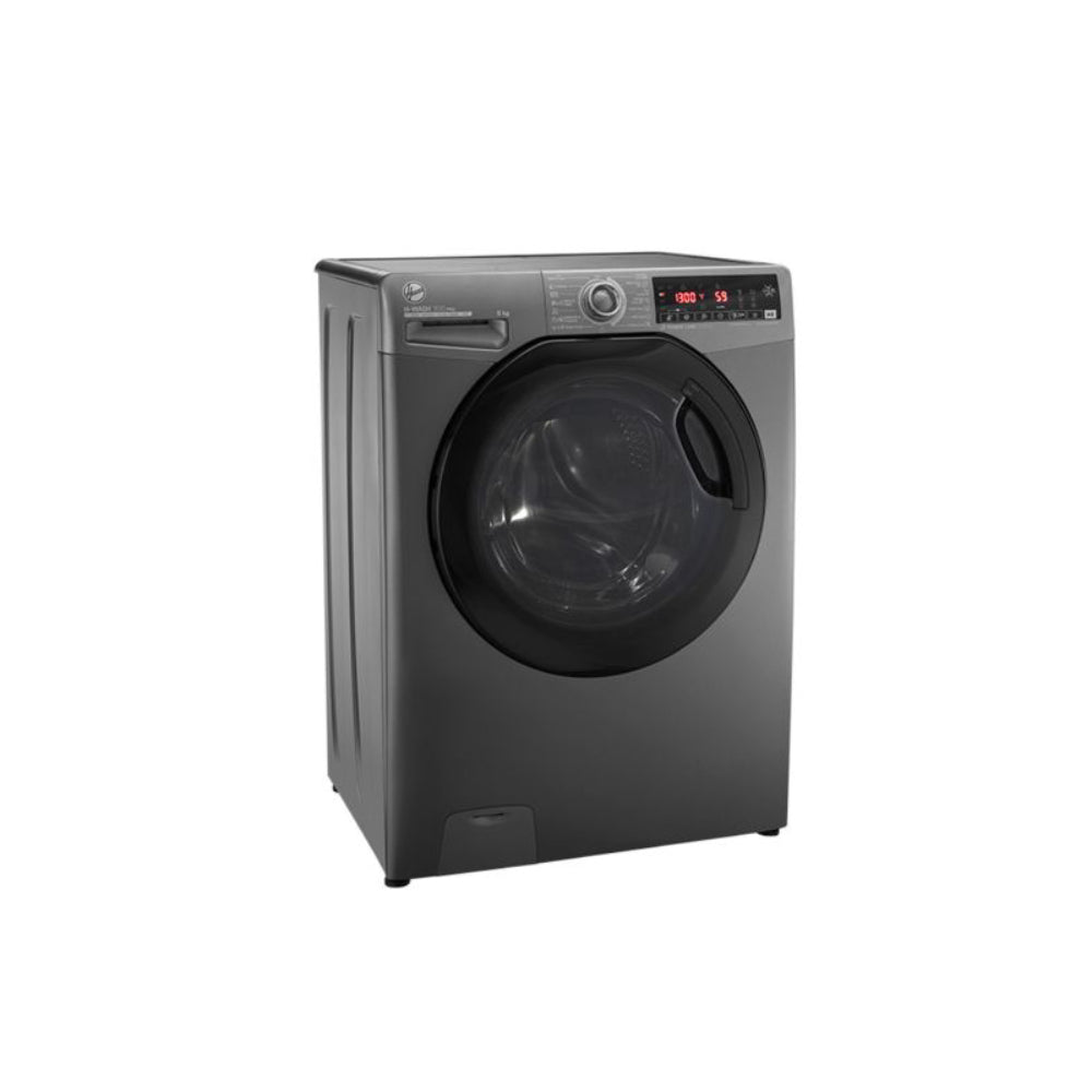 Hoover Washing Machine Front Loading 8 Kg Inverter Silver H3WS38TAMF7R-ELA. Hoover Washing Machine Front Loading 8 Kg Inverter Silver H3WS38TAMF7R-ELA.